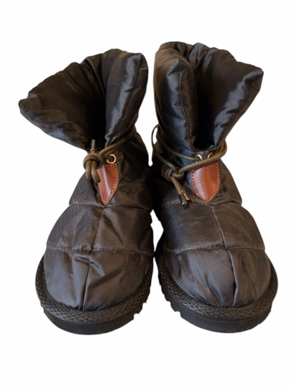 Portland Black Quilted Winter Snow Boots
